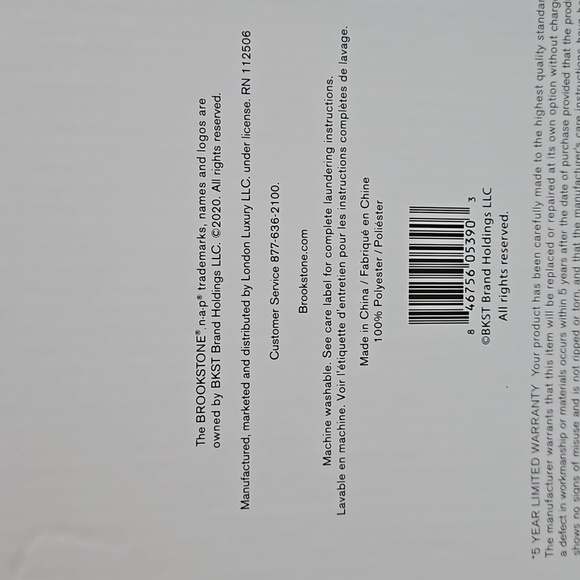 Brookstone Heated Throw Blanket 50"x60" NWT - Picture 7 of 7